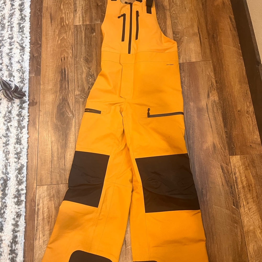 Mens NORTH FACE CEPTOR DryVent Bibs Ski Snow Pants Waterproof Size L
